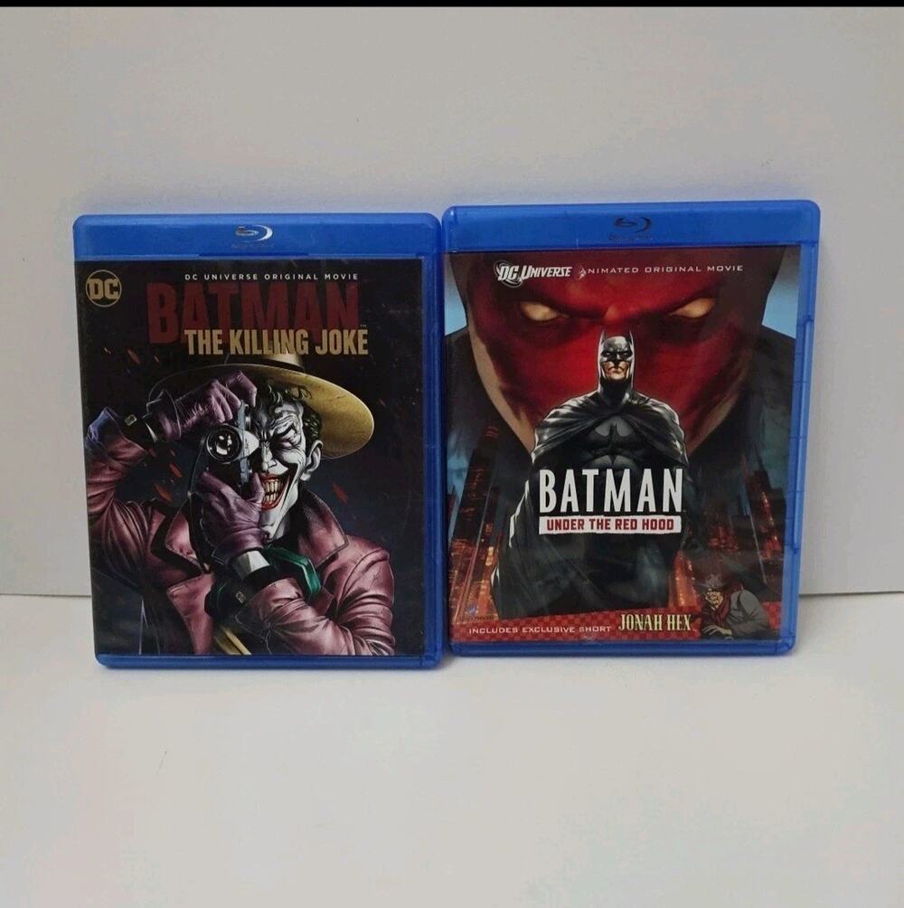 Lot Of 2 Blu-ray Movies Batman The Killing Joke & Under the Red Hood DC Animated